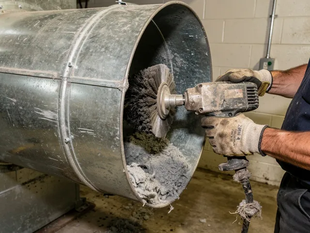 Industrial-grade dryer vent cleaning by North Haven Dryer Vent Cleaning in North Haven